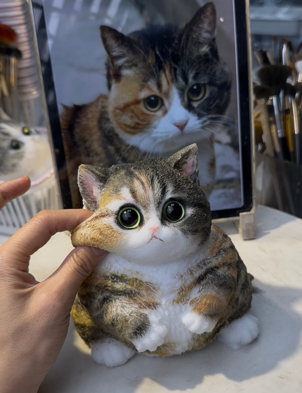 A002: Customized Chubby Big Size Silicone Cat