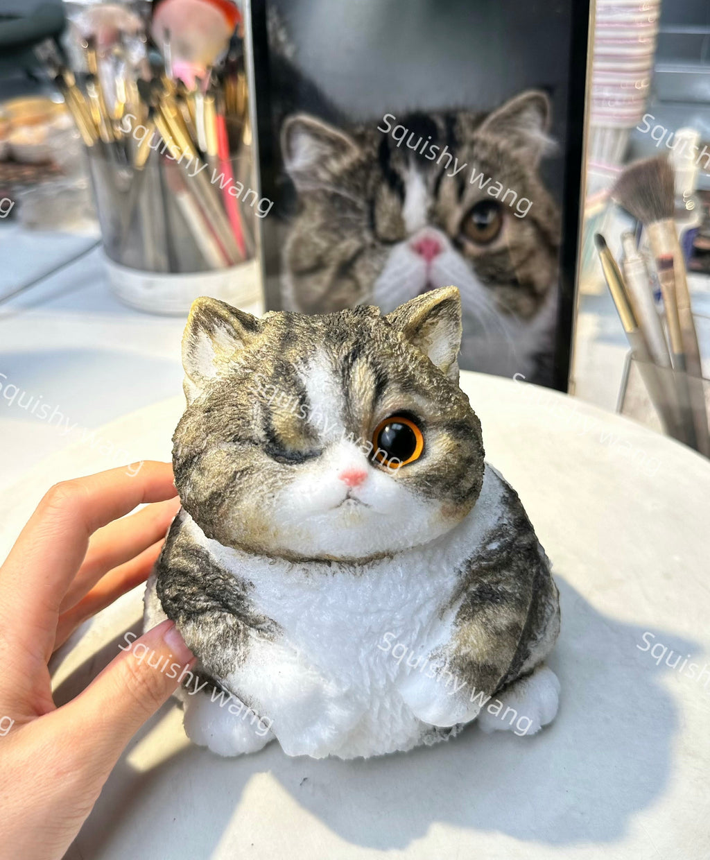 A002: Customized Chubby Big Size Silicone Cat