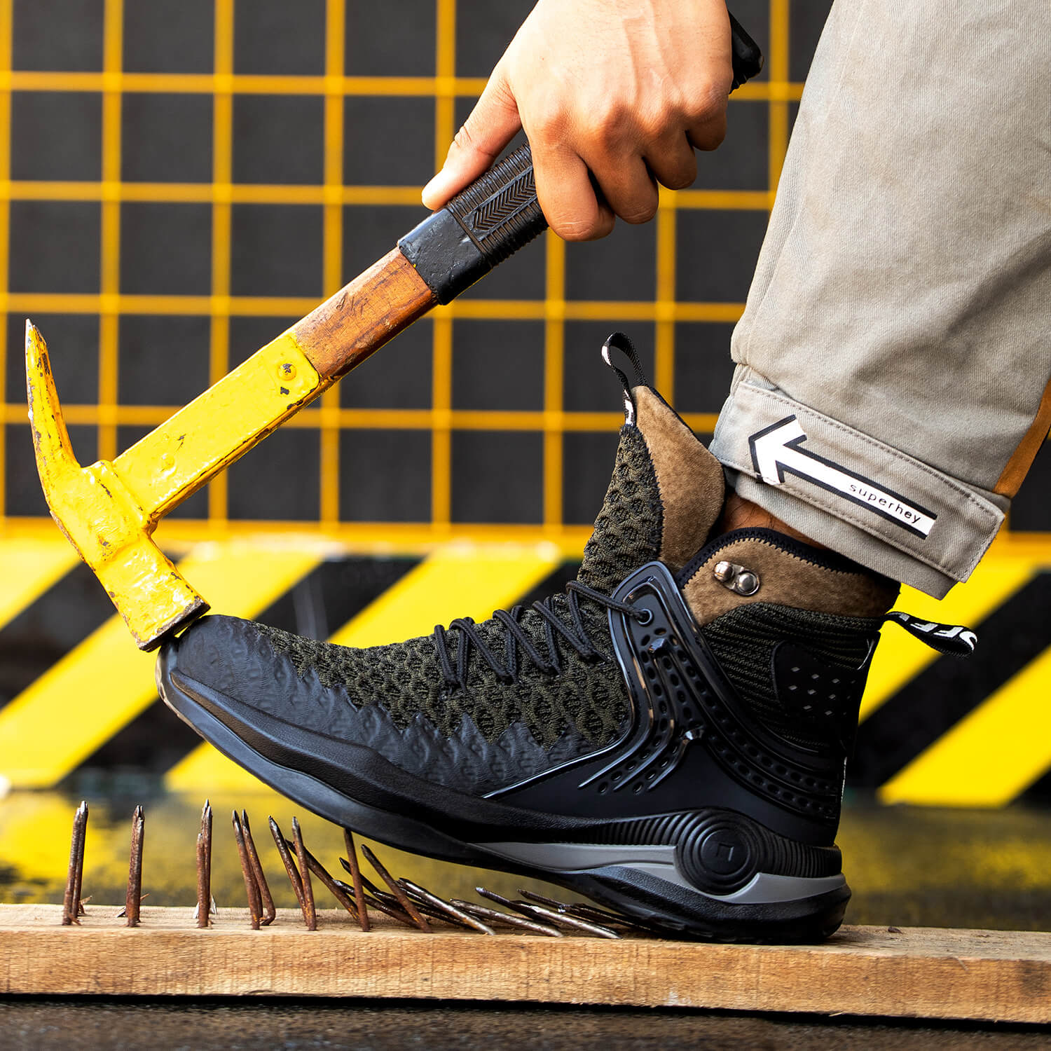 QD Comfortable Steel Toe Work Boots