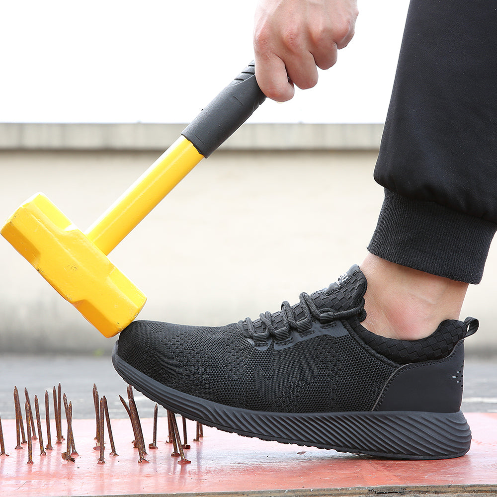 QD Breathable Lightweight Steel Toe Sneakers