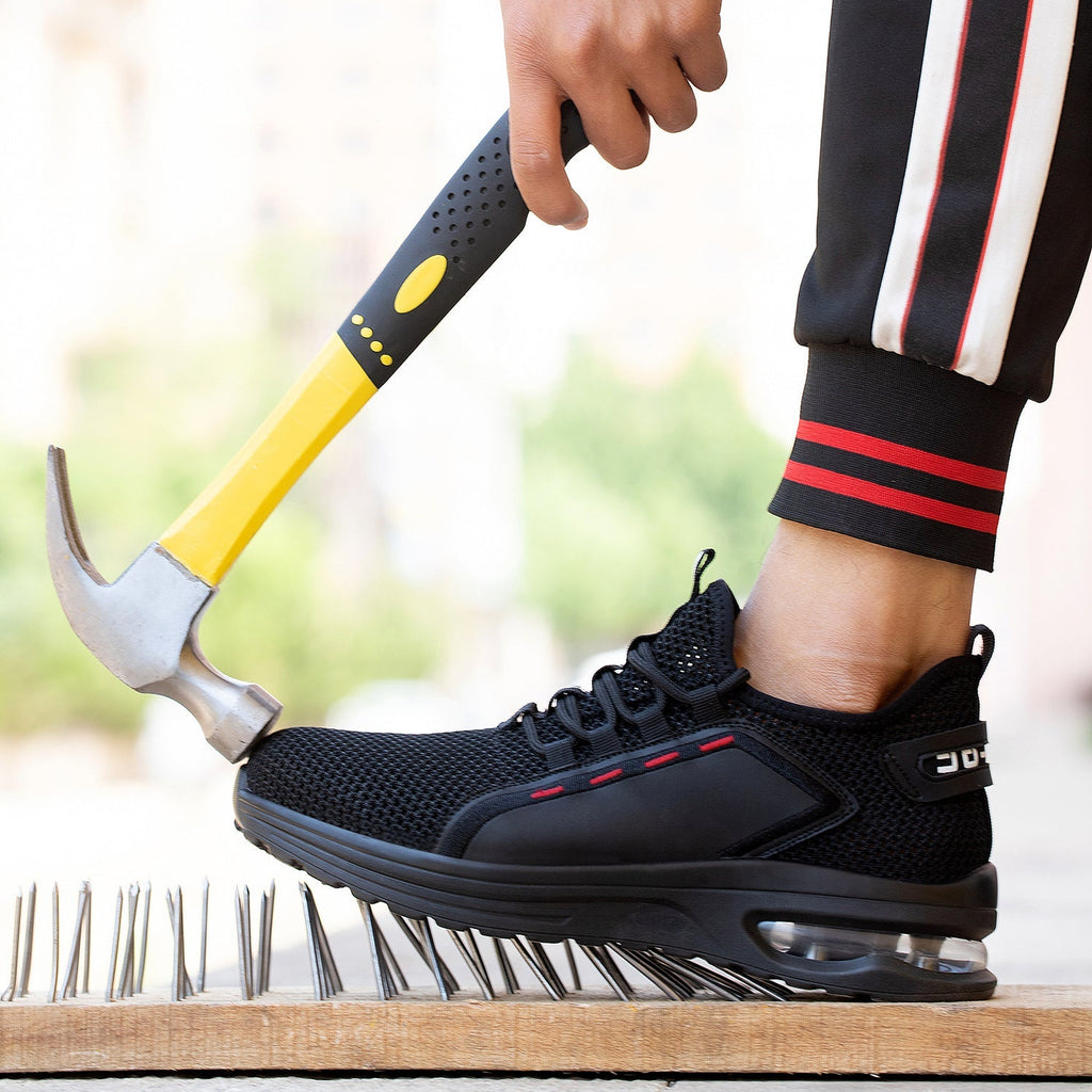QD Breathable Lightweight Steel Toe Shoes