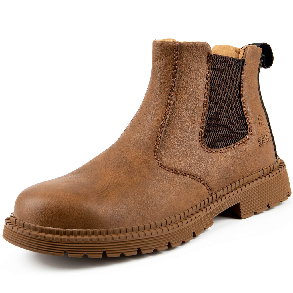 QD Waterproof Slip-On Steel Toe Boots