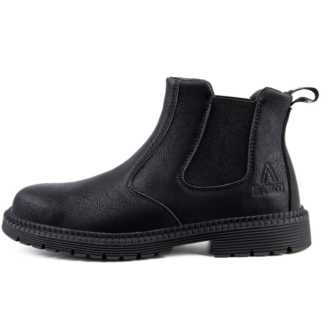 QD Waterproof Slip-On Steel Toe Boots