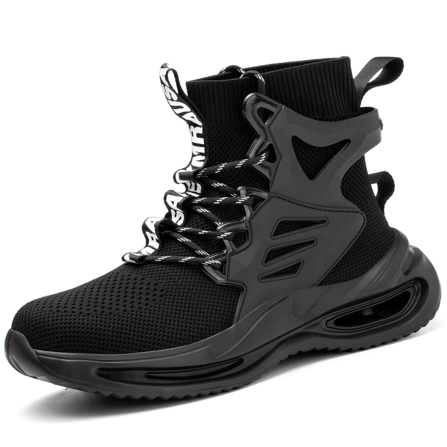 QD Men's High-Top Steel Toe Work Shoes