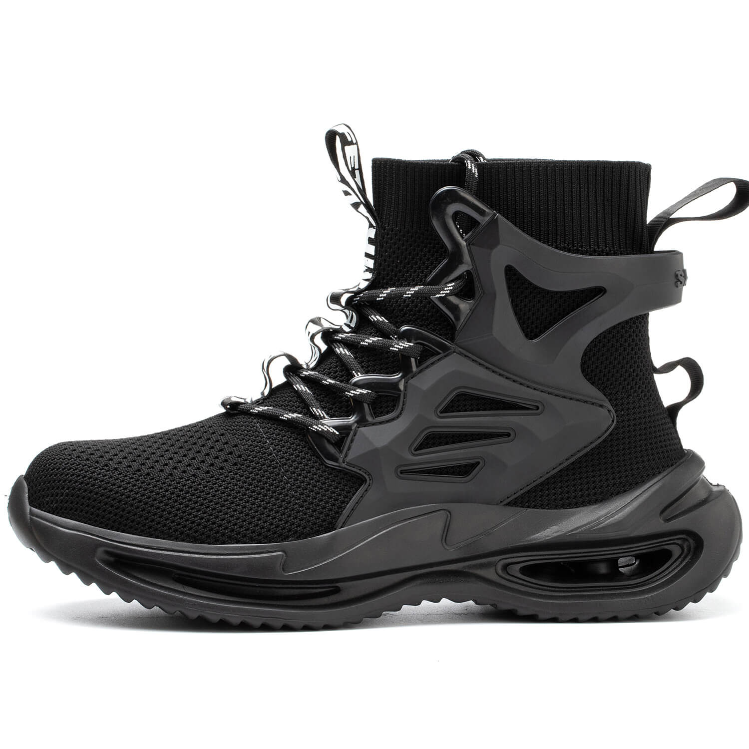 QD Men's High-Top Steel Toe Work Shoes