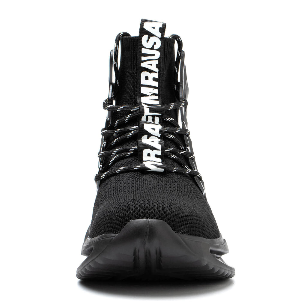 QD Men's High-Top Steel Toe Work Shoes