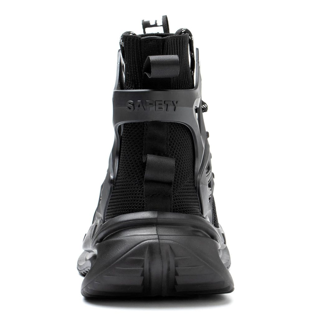 QD Men's High-Top Steel Toe Work Shoes