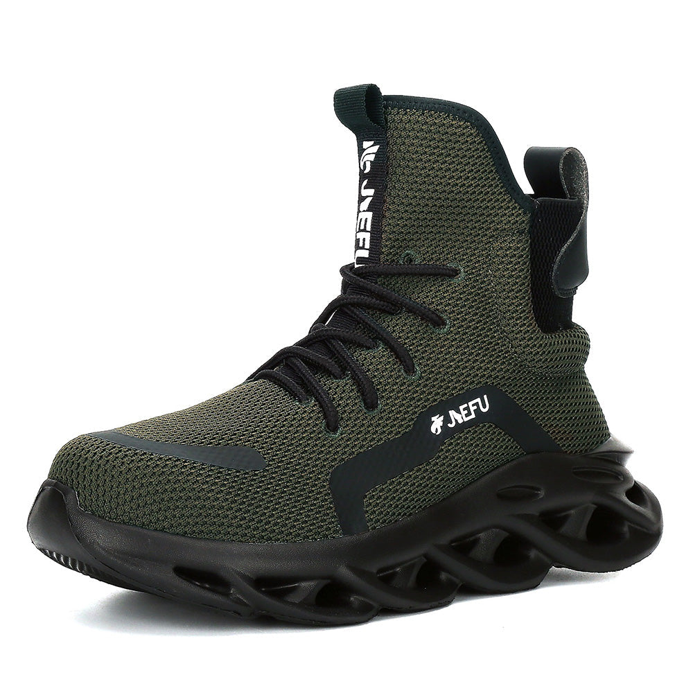 QD Comfortable Lightweight Steel Toe Shoes