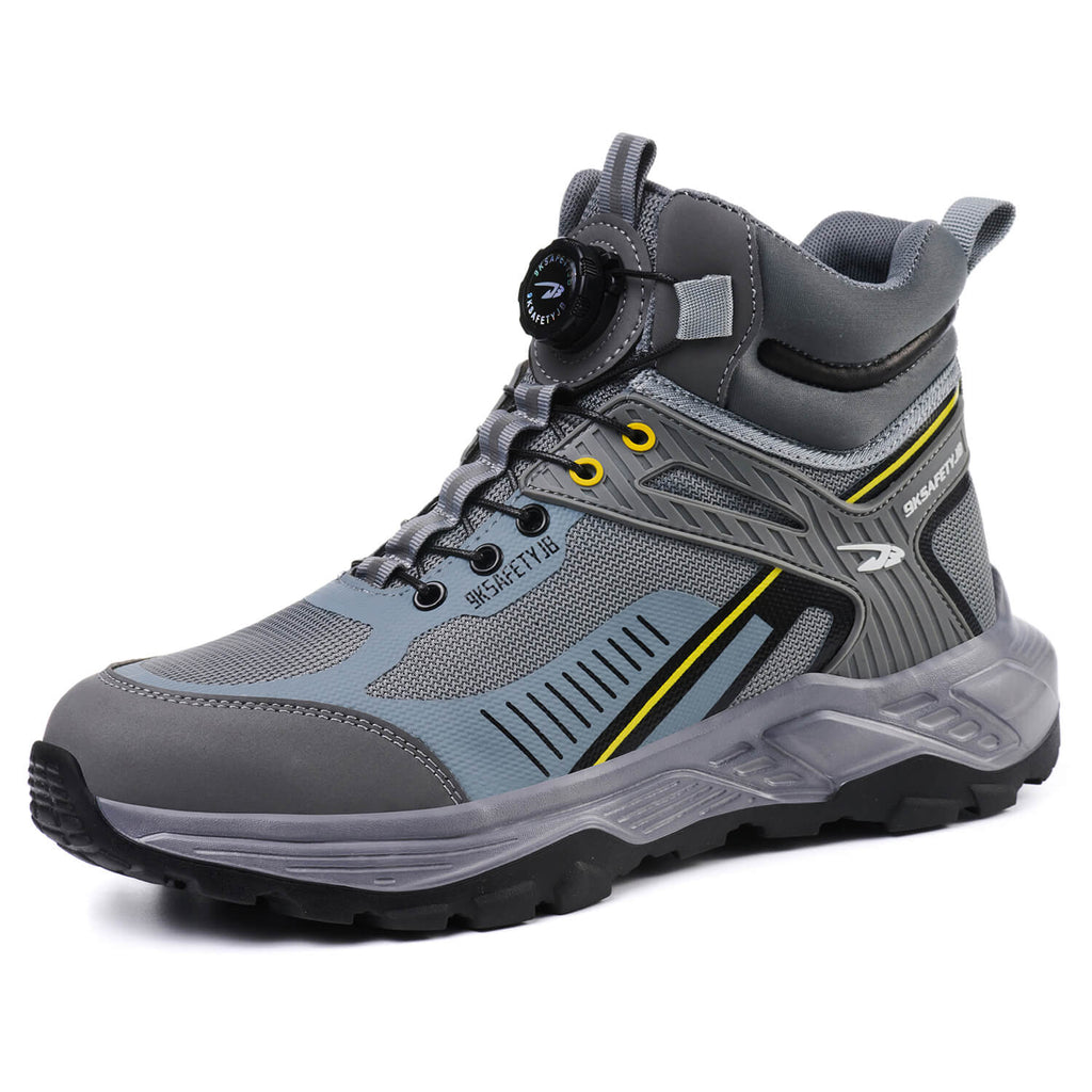 QD 6" Steel Toe Knob-Lacing Comfortable Work Boots