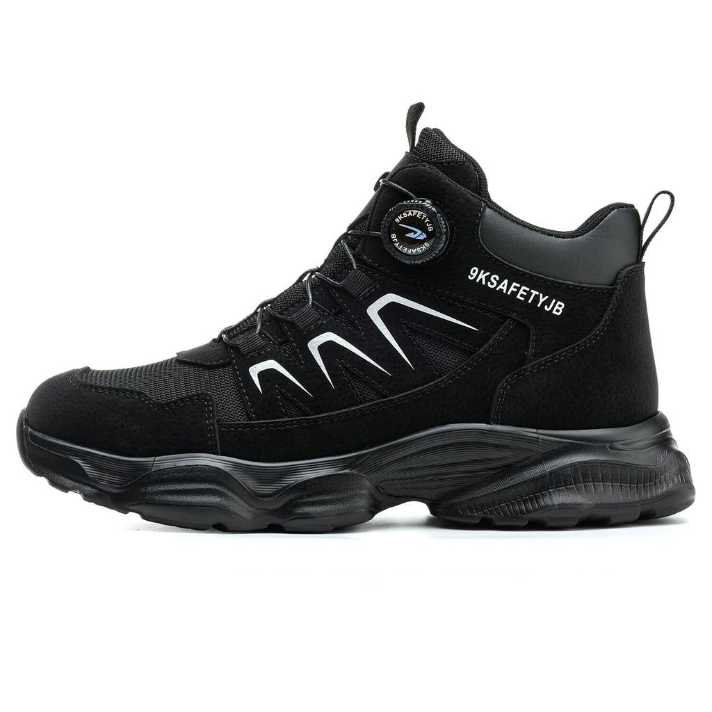 QD Steel Toe Knob-Lacing Lightweight Work Boots