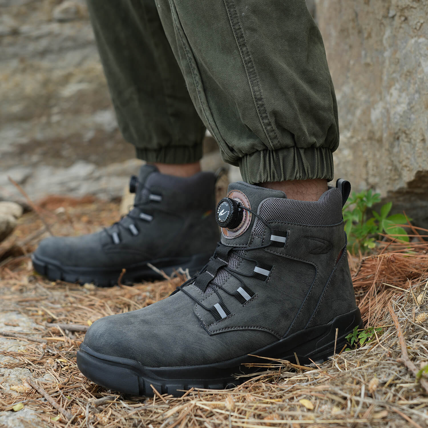 QD 6" Knob-Lacing Waterproof Steel Toe Boots