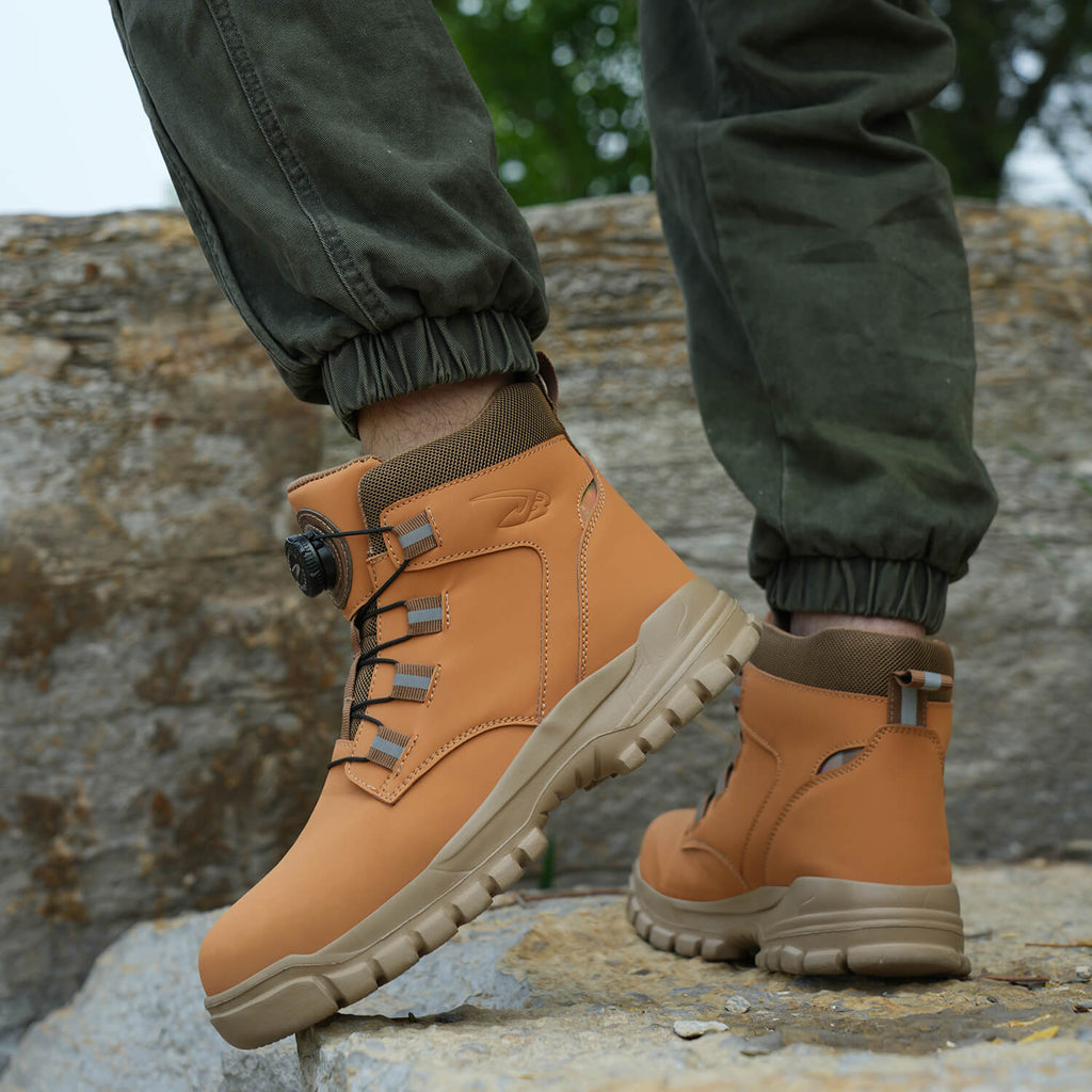QD 6" Knob-Lacing Waterproof Steel Toe Boots