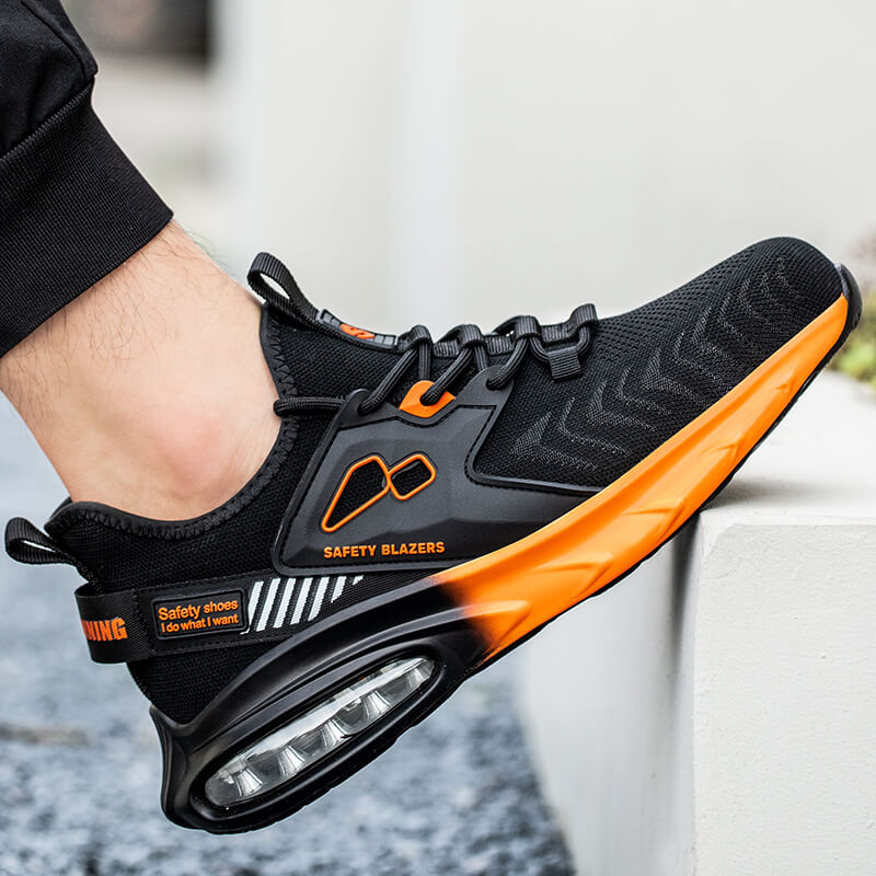 QD Air Cushion Stylish Steel Toe Sneakers