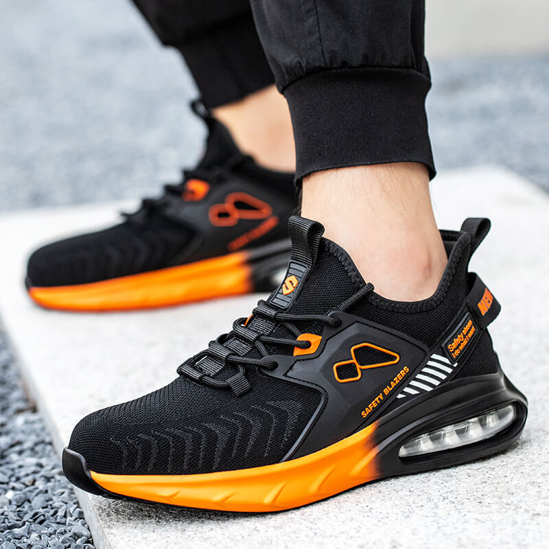QD Air Cushion Stylish Steel Toe Sneakers