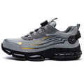QD Steel Toe Knob Lacing Work Sneakers