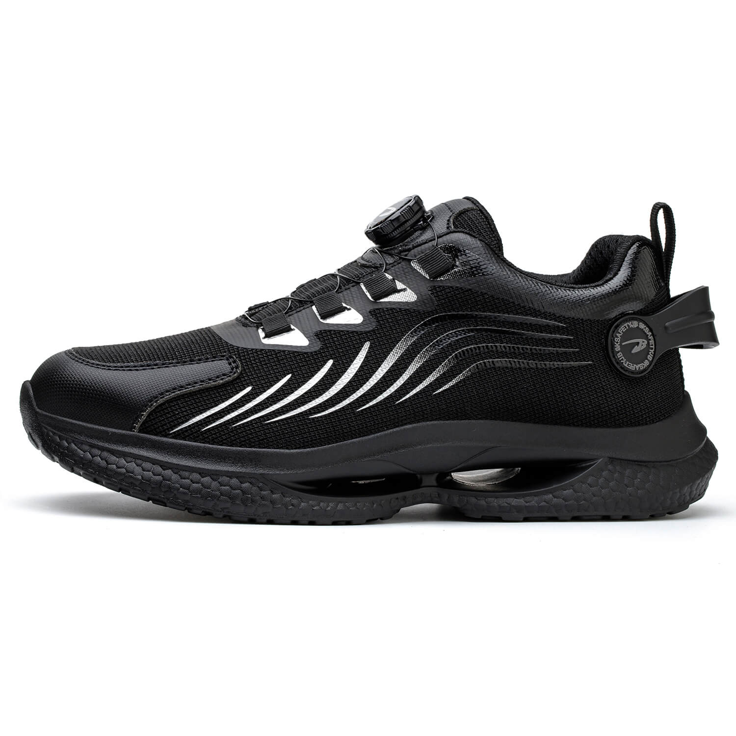 QD Knob Lacing Steel Toe Work Sneakers