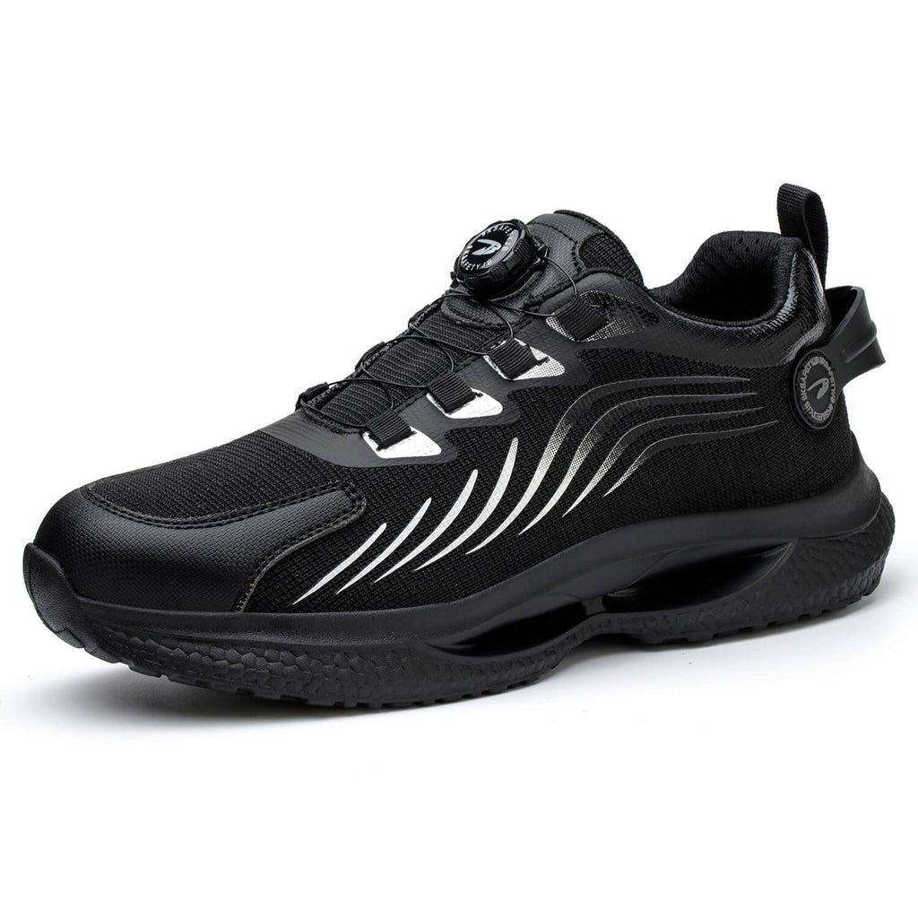 QD Knob Lacing Steel Toe Work Sneakers
