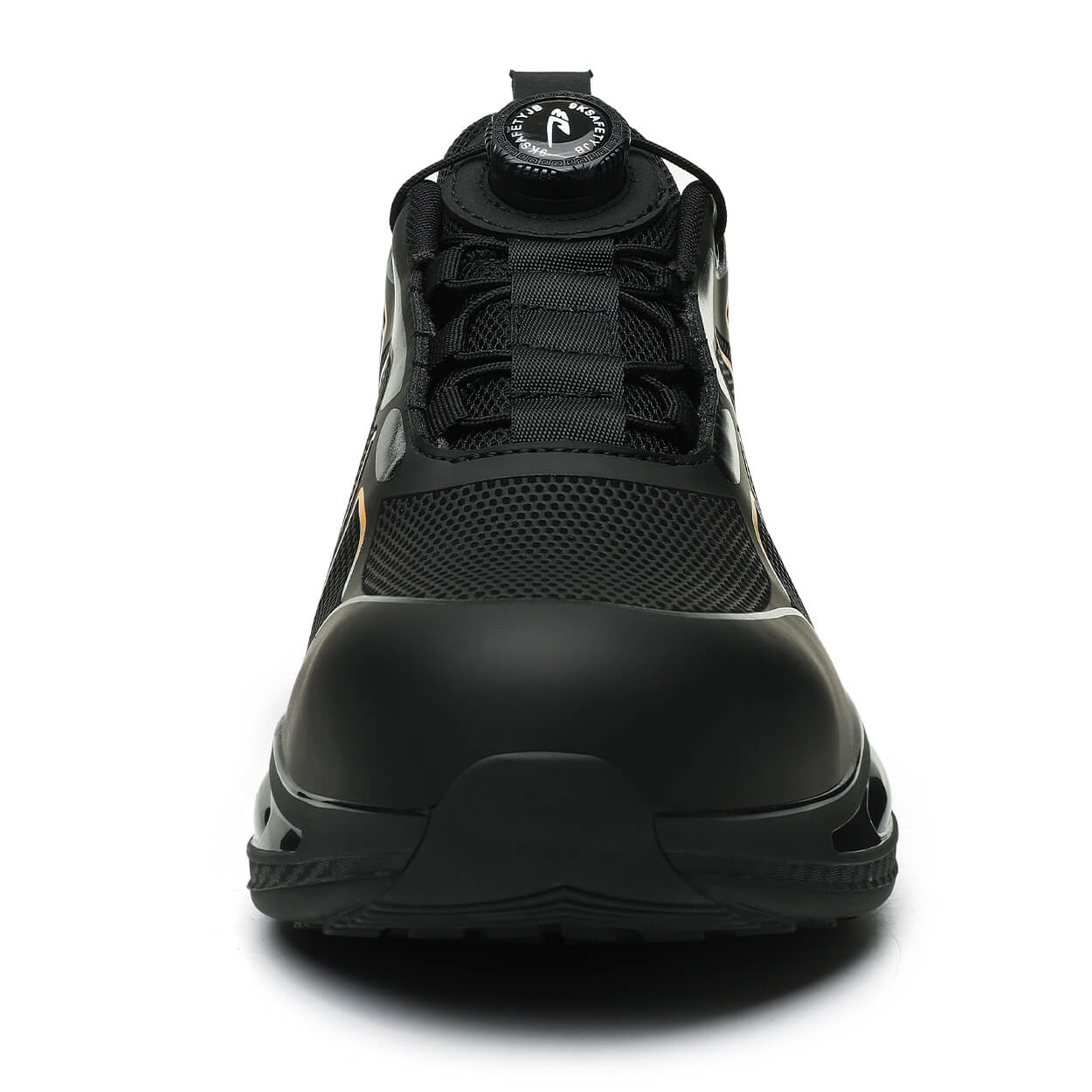 QD Knob Lacing Water-resistant Steel Toe Sneakers