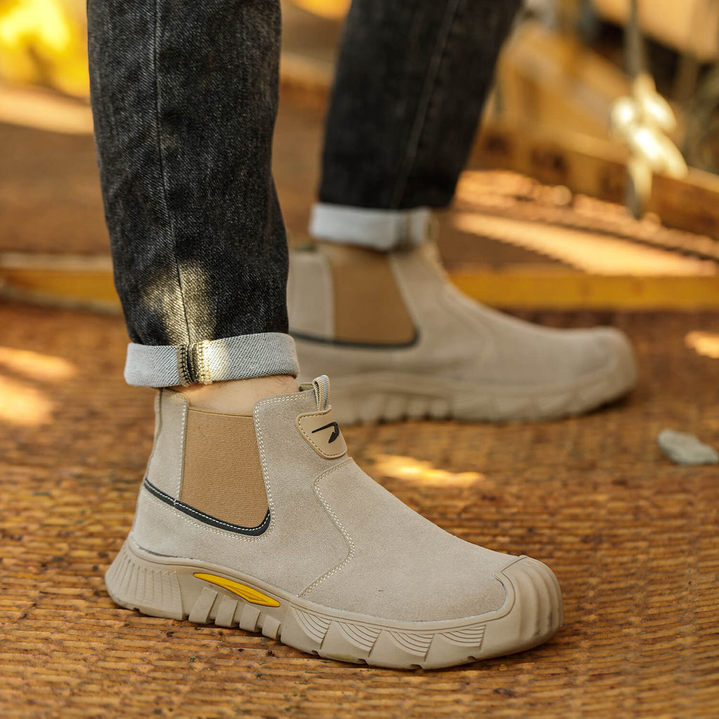 QD Slip-On Steel Toe Work Boots