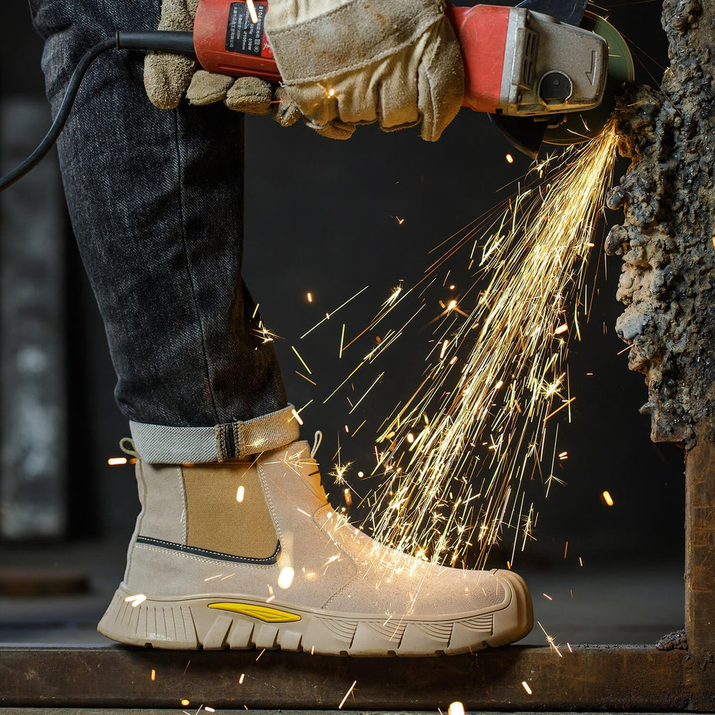 QD Slip-On Steel Toe Work Boots