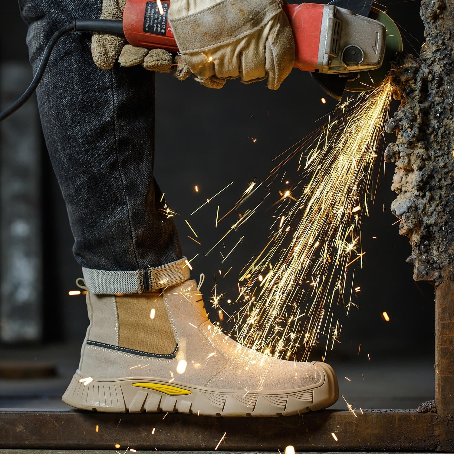 QD Slip-On Steel Toe Work Boots