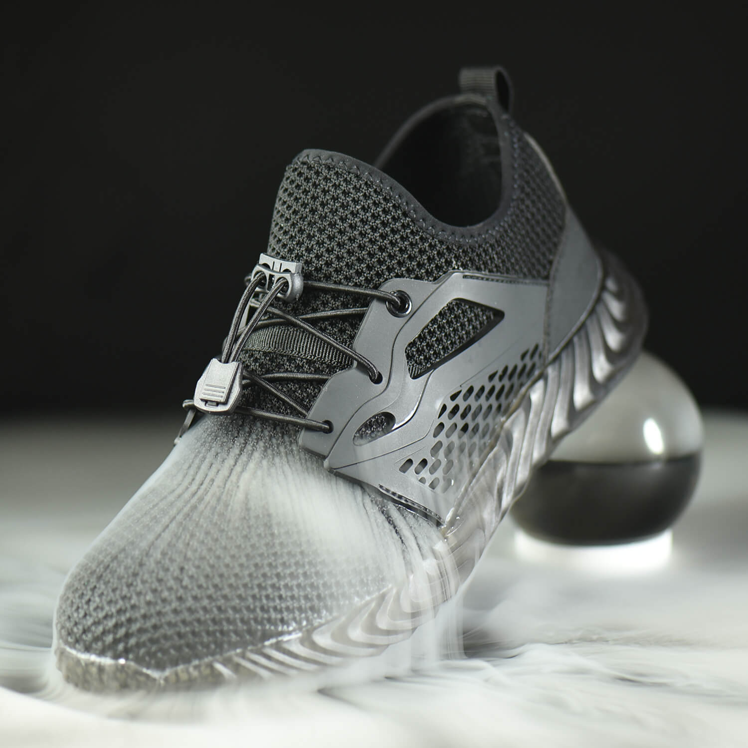 QD Breathable Slip-Resistant Steel Toe Work Shoes