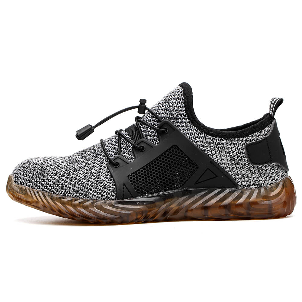 QD Breathable Slip-Resistant Steel Toe Work Shoes
