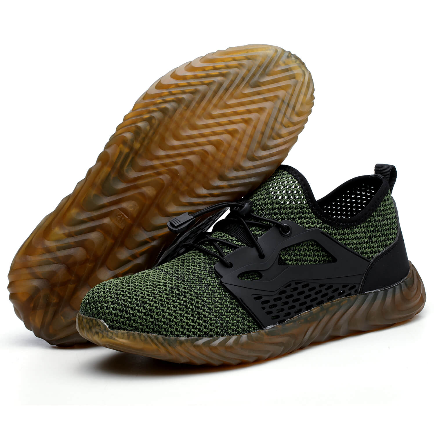 QD Breathable Slip-Resistant Steel Toe Work Shoes