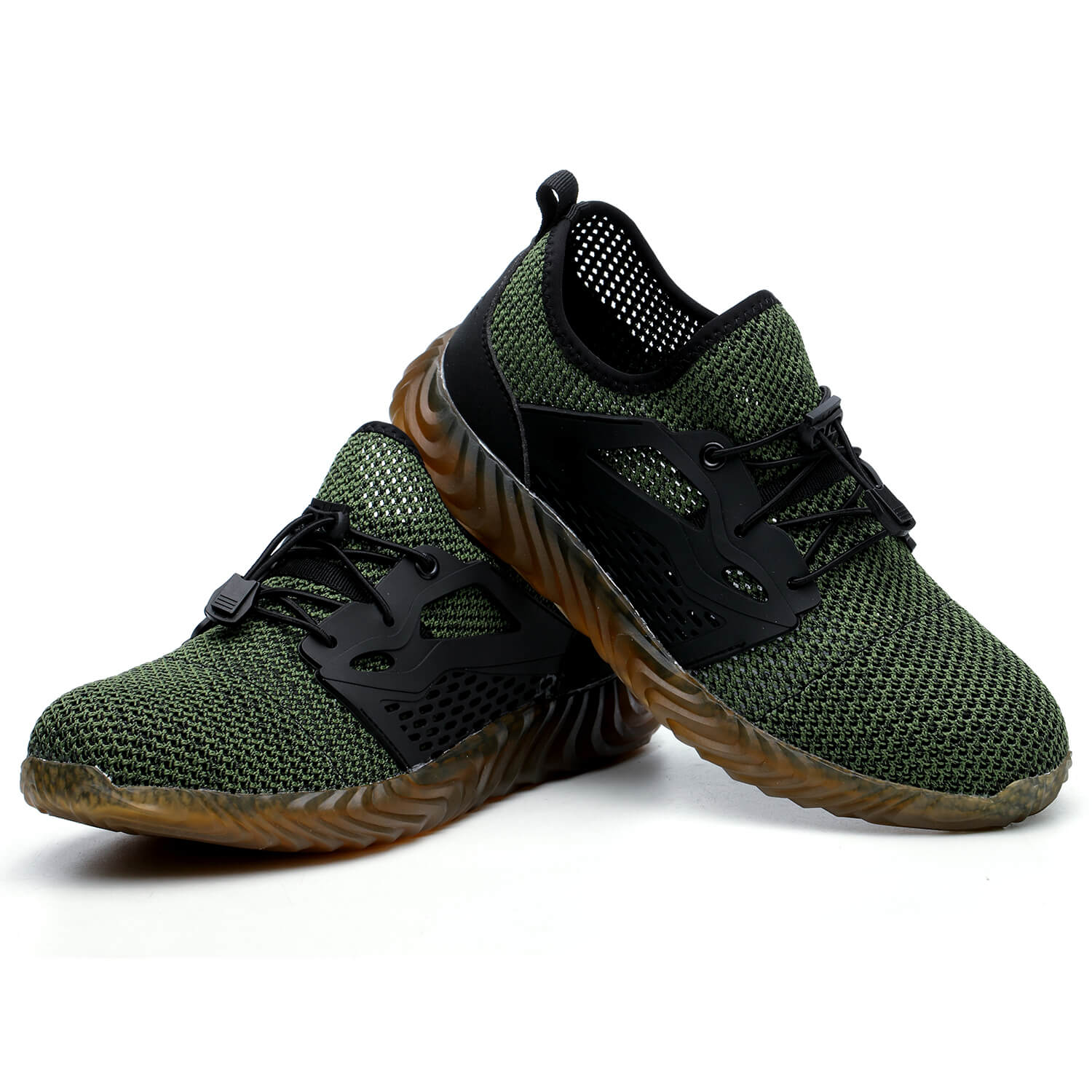 QD Breathable Slip-Resistant Steel Toe Work Shoes