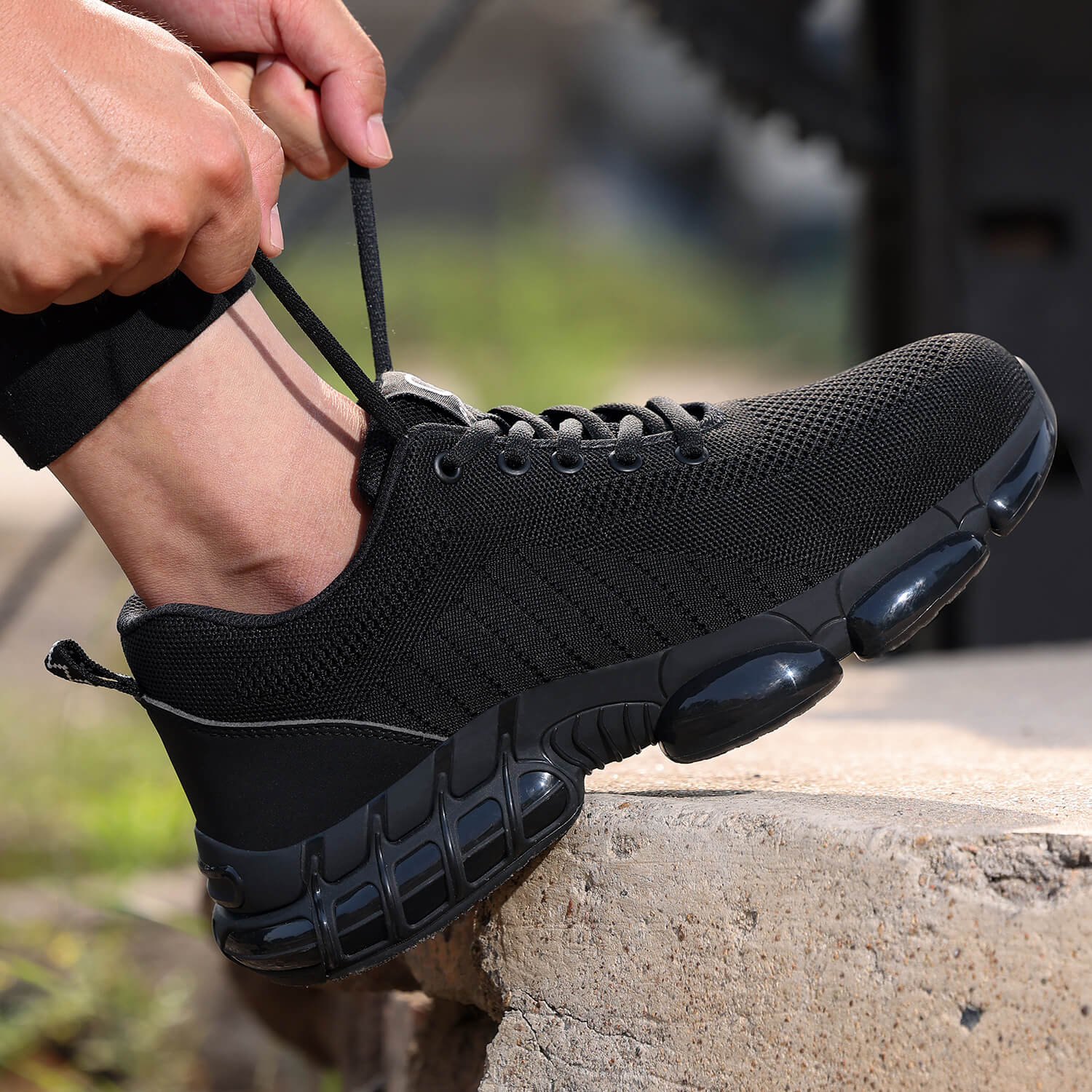 QD Steel Toe Air Cushion Work Sneakers