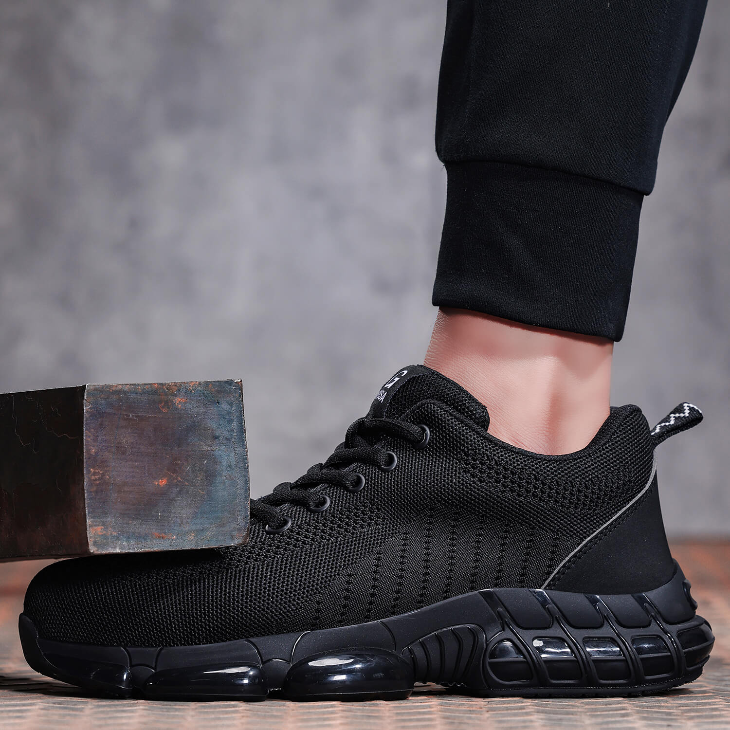 QD Steel Toe Air Cushion Work Sneakers