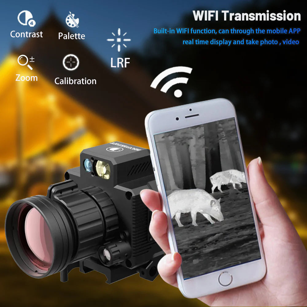 ⚡Warehouse Stock Expiring—Last Batch ⏰ Thermal Imaging Scope | 4 Pseudo-Color Infrared WIFI Shockproof Hunting Clip-on Thermal